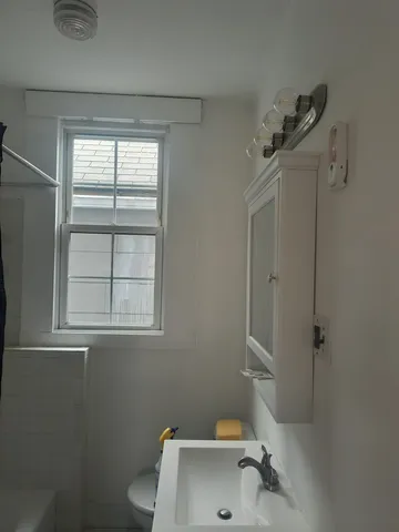 a bathroom with a sink and a toilet