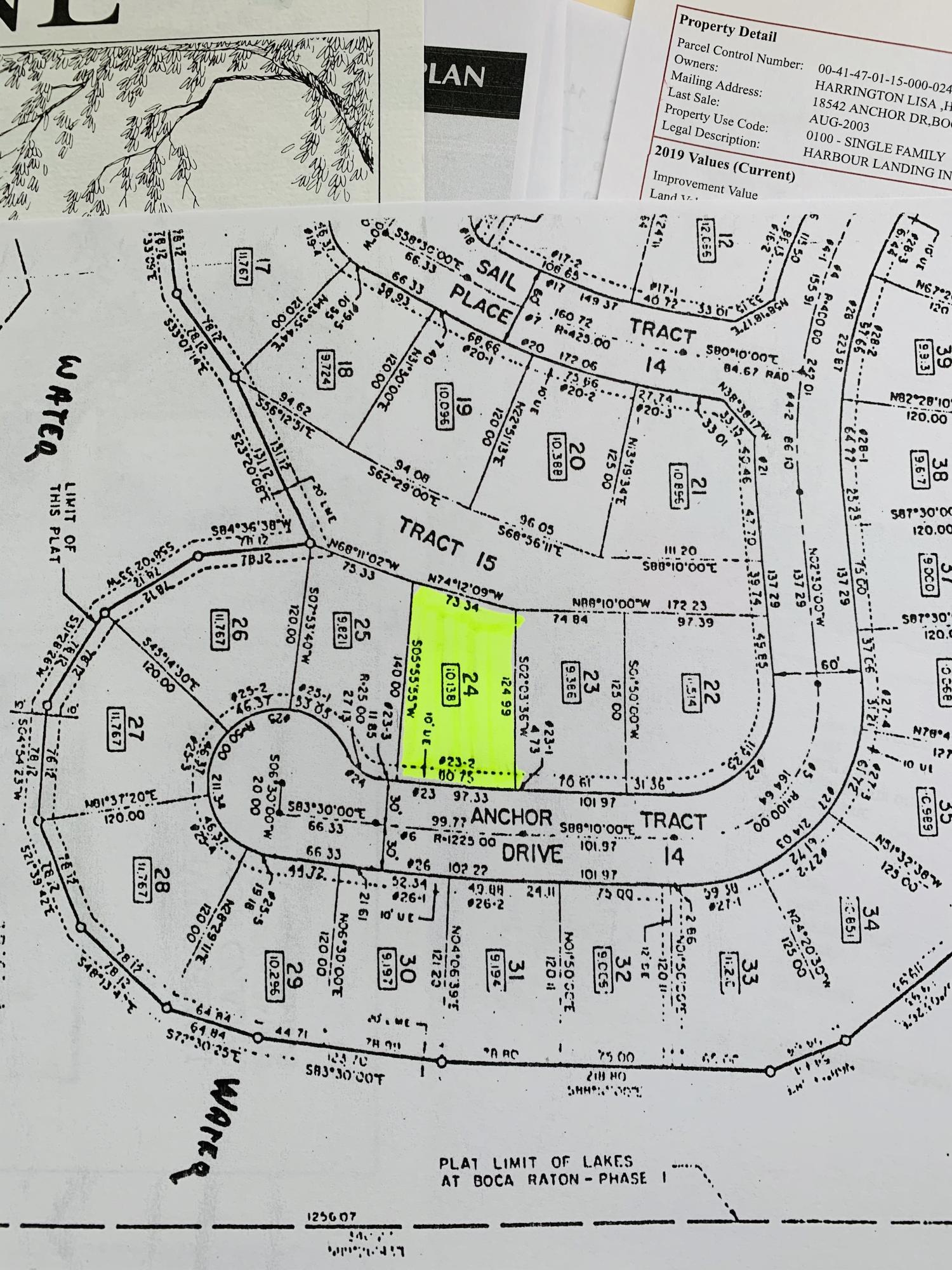 18542 Anchor Drive Boca Raton, FL 33498 - Photo 44 of 45 Lot Location harbour Landing