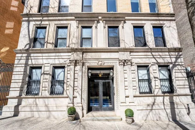 front view of a brick building