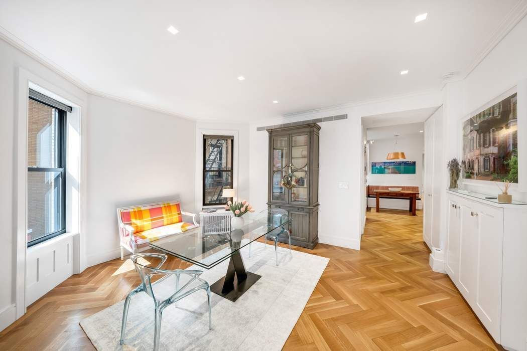 1356 Madison Avenue, Unit 3S Manhattan, NY 10128 - Photo 4 of 16 a living room with furniture and a wooden floor