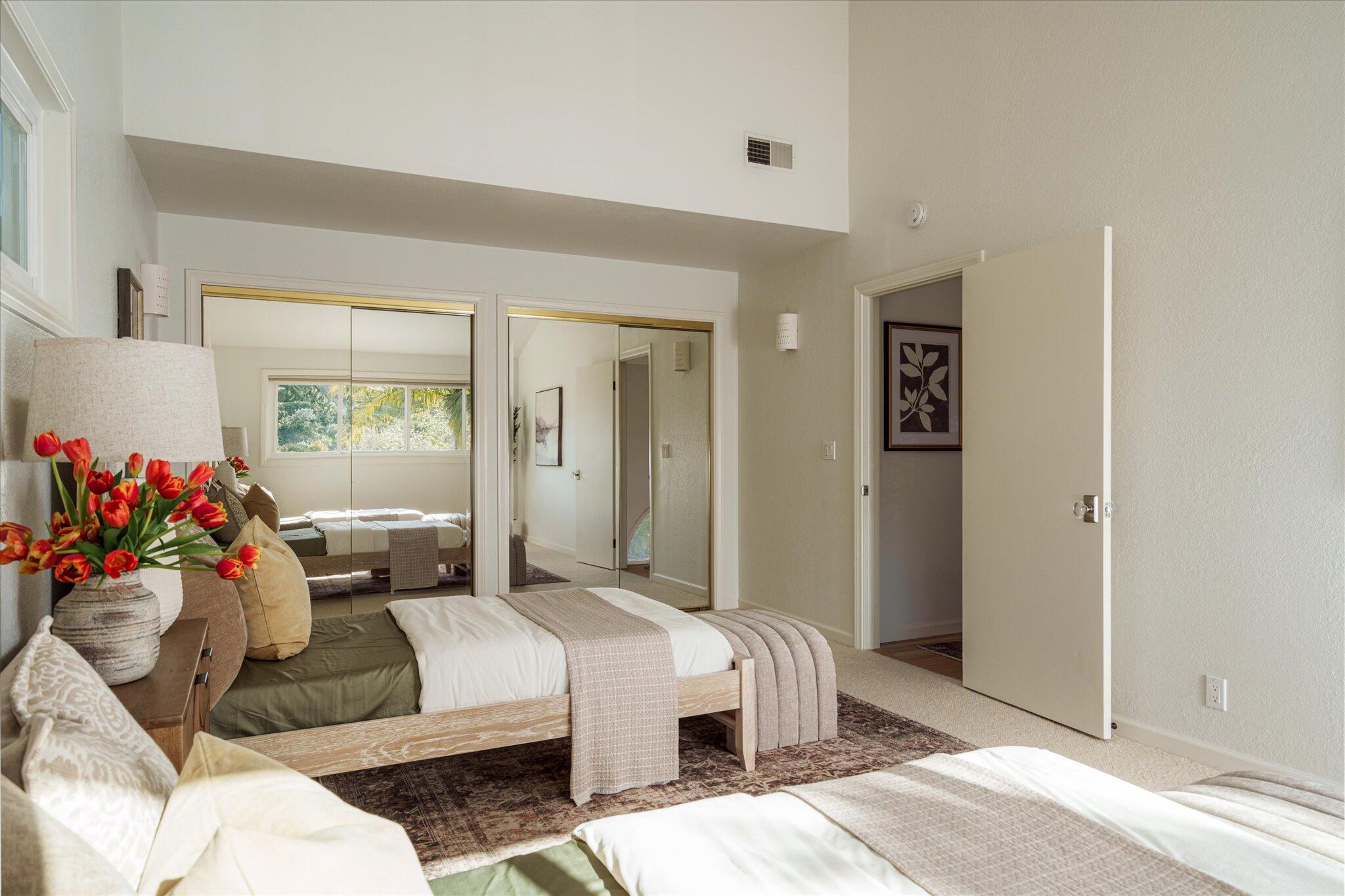 422 Alan Road Santa Barbara, CA 93109 - Photo 33 of 38 a bedroom with furniture and a potted plant