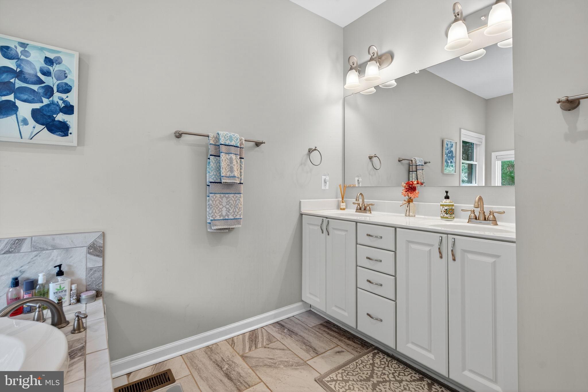 14451 Jenkins Ridge Road Culpeper, VA 22701 - Photo 24 of 78 a bathroom with a double vanity sink mirror and vanity