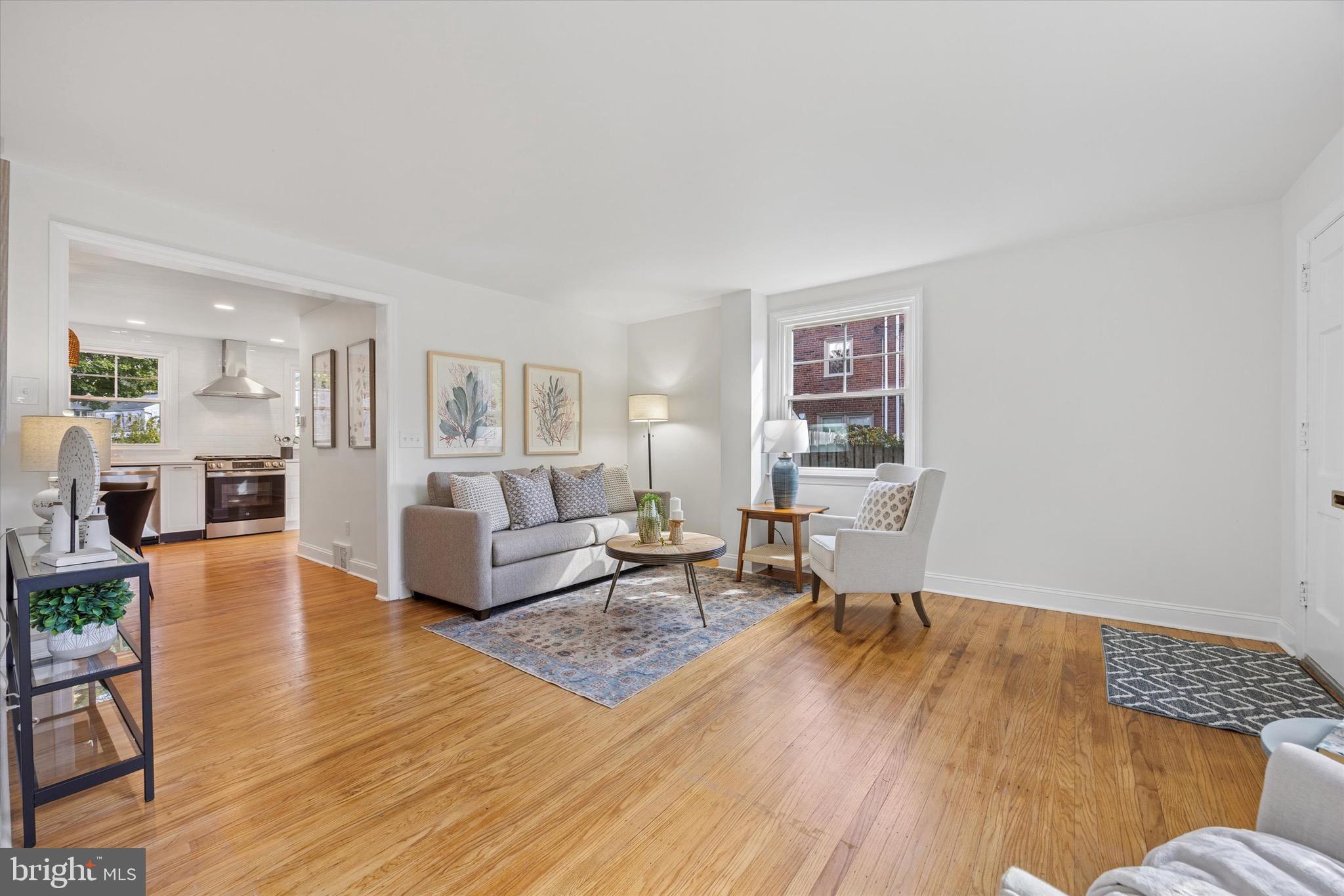 5 Llanfair Road Ardmore, PA 19003 - Photo 4 of 25 a living room with furniture and wooden floor