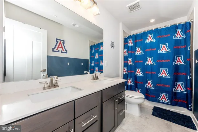 a view of a park with slide