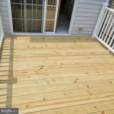 a view of wooden door