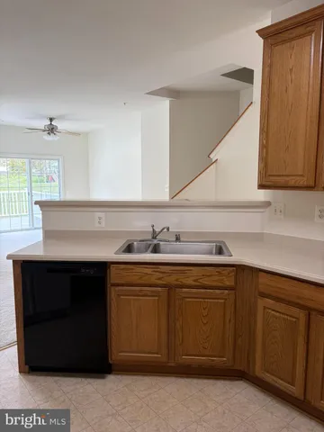 a sink a stove and cabinets