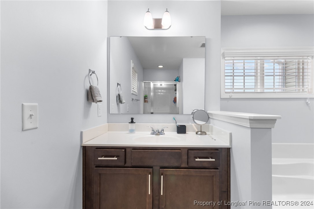 180 Pittfield Run Cameron, NC 28326 - Photo 19 of 33 a bathroom with a sink and a mirror