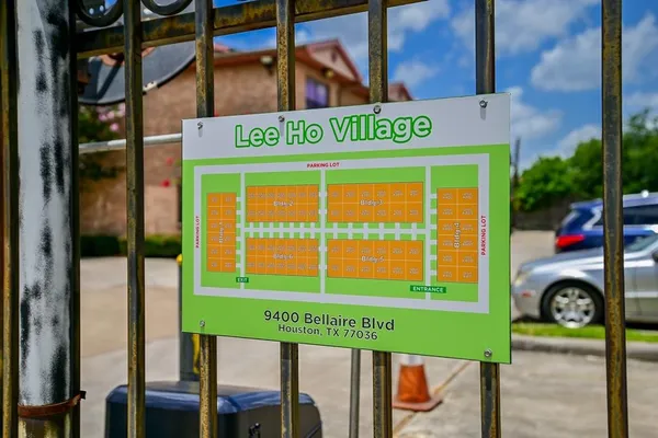 a sign that is on the side of a building