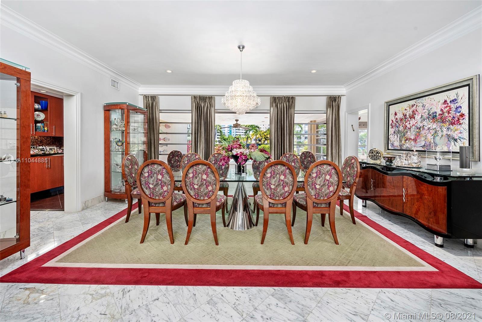 2995 Flamingo Drive Miami Beach, FL 33140 - Photo 28 of 54 a view of a dining room with furniture window and wooden floor