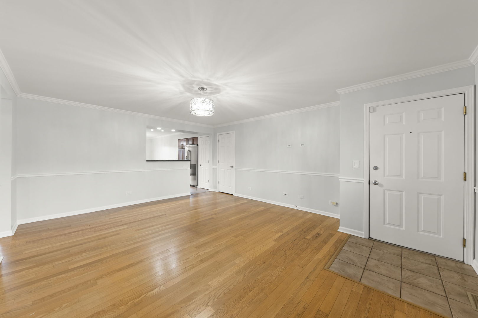 1338 South Lorraine Road, Unit D Wheaton, IL 60189 - Photo 3 of 23 wooden floor in an empty room