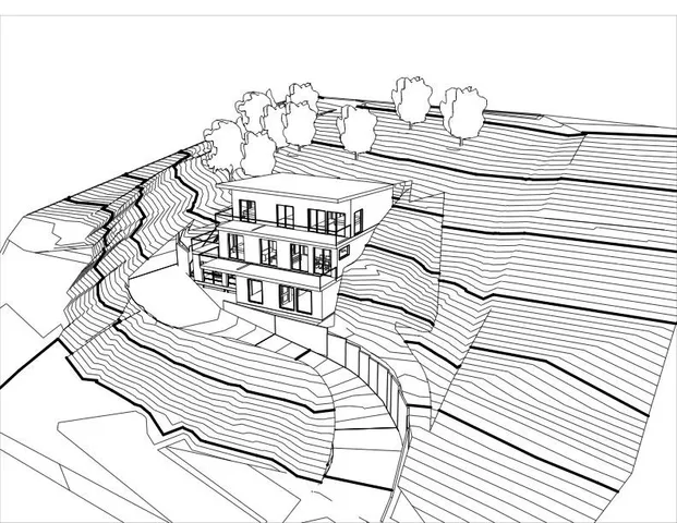 a view of a house with a street