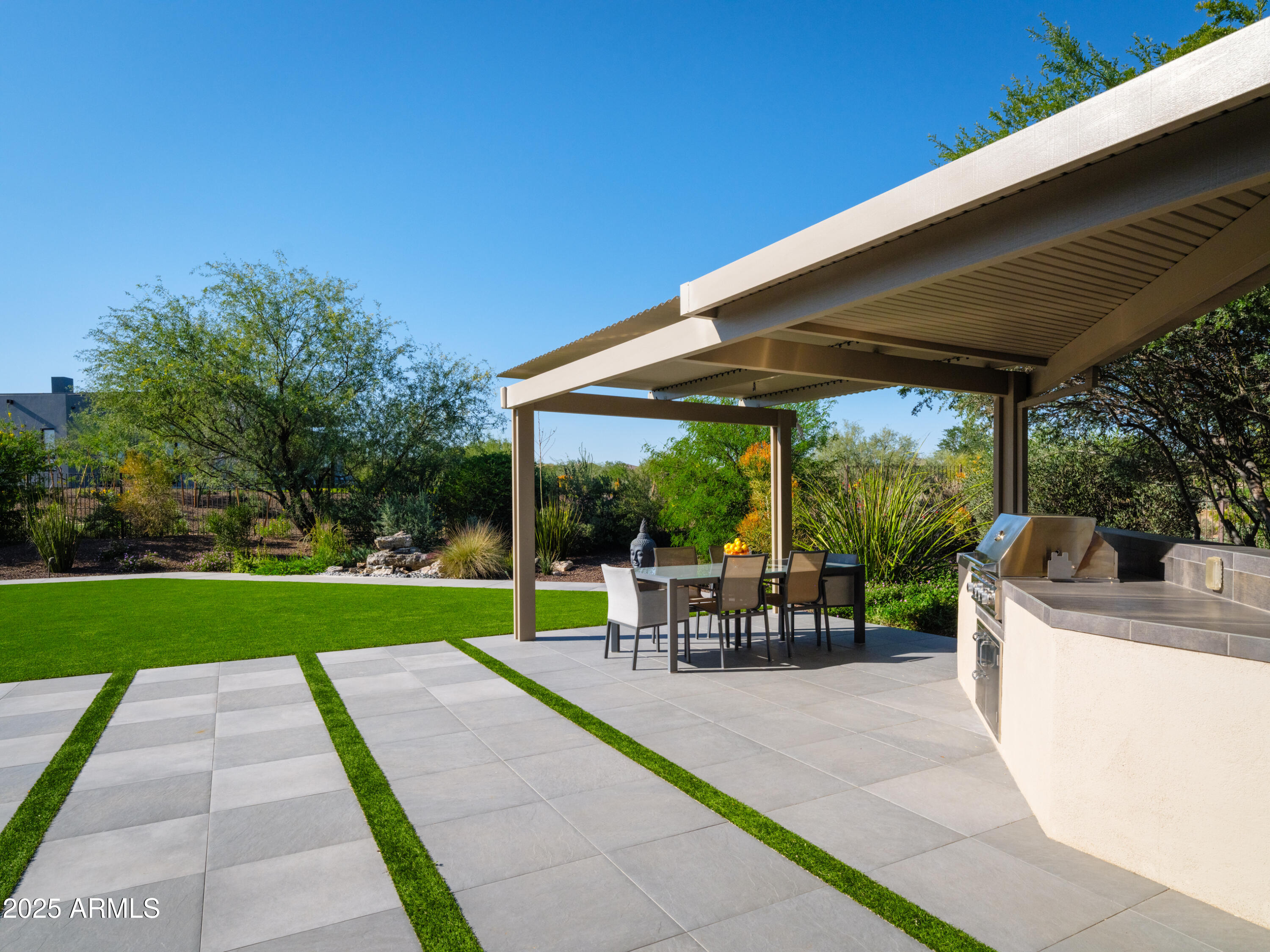 29420 North Verde River Way West Rio Verde, AZ 85263 - Photo 44 of 74 Shaded Outdoor Kitchen & Dining