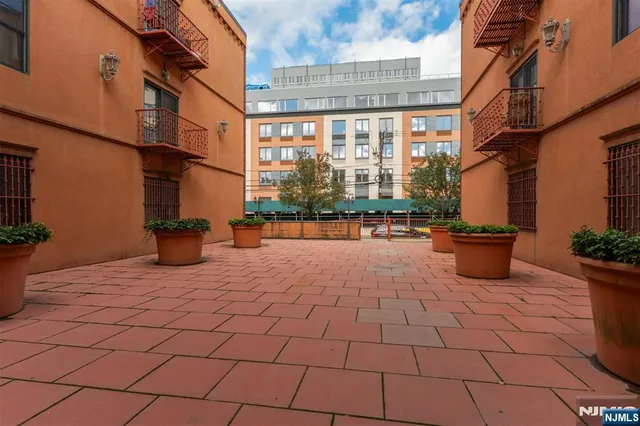 a view of a building with many windows