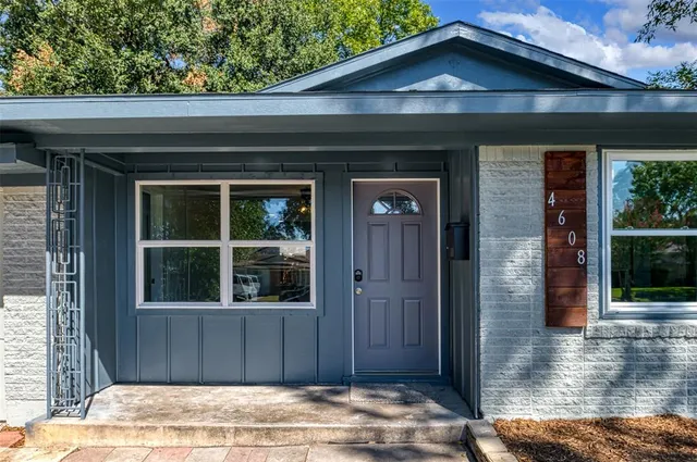 a view of a house with a window