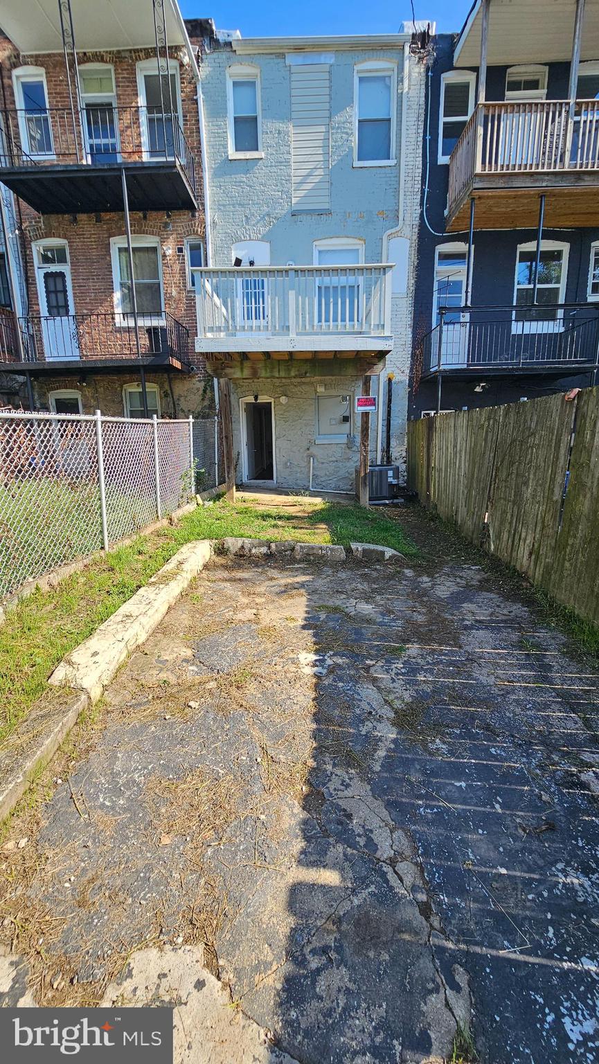2805 Erdman Avenue Baltimore, MD 21213 - Photo 24 of 25 Rear of the Property with parking spot