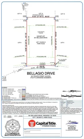 $360,000 | 841 Bellagio Drive, Prosper, TX 75078