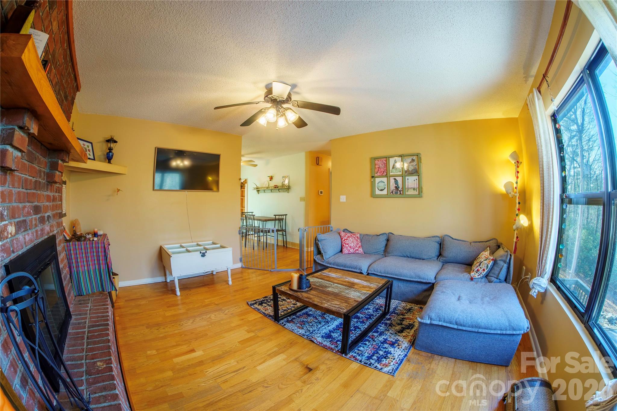 84 Forest Trail Balsam Grove, NC 28708 - Photo 7 of 45 a living room with furniture and a flat screen tv