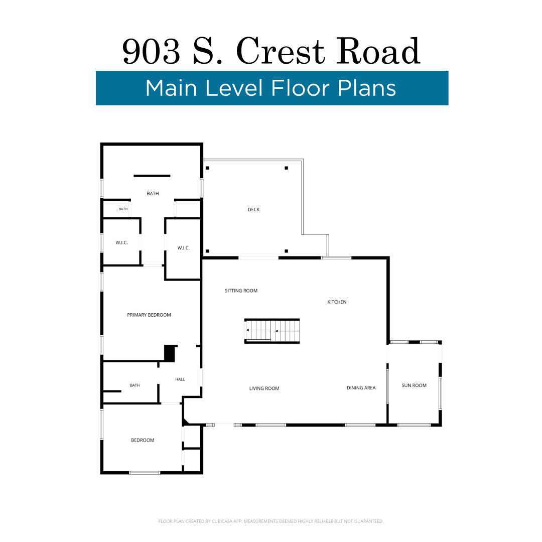 903 South Crest Road Chattanooga, TN 37404 - Photo 52 of 54 1st-Level-Floorplan