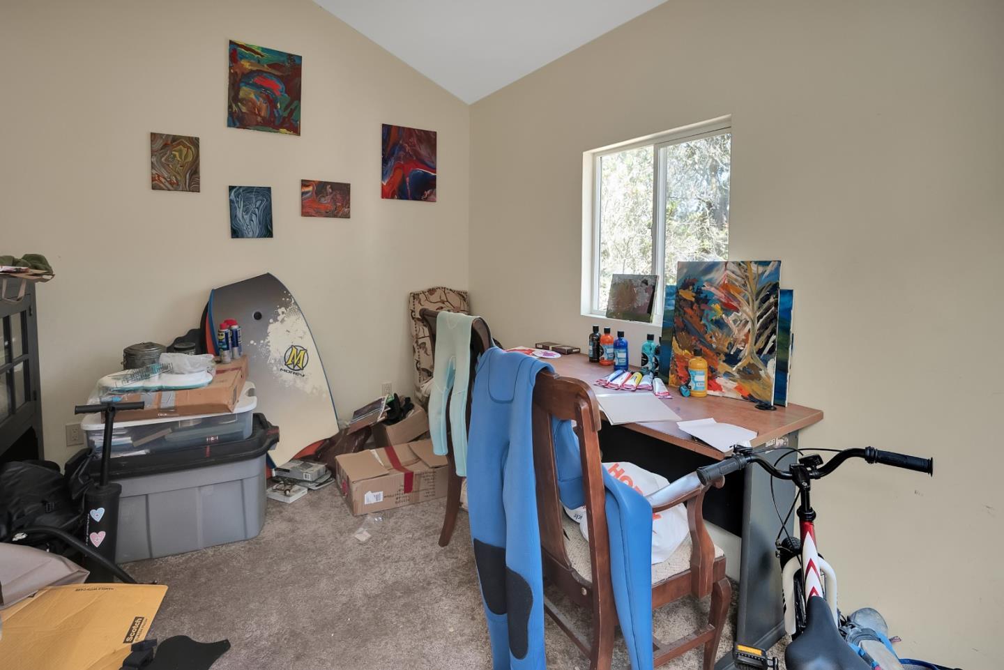 151 Rancho Road Watsonville, CA 95076 - Photo 31 of 56 a view of a workspace with furniture and a window