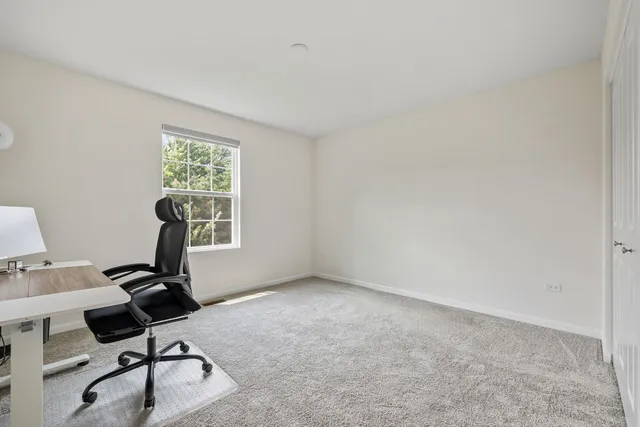 a view of workspace with a window