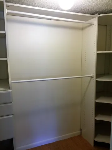a view of a closet