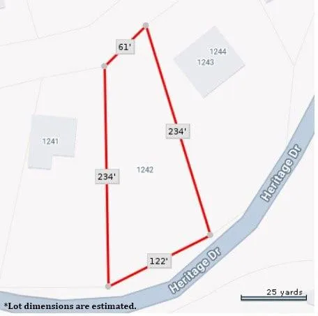 a view of outdoor space with garden and trees