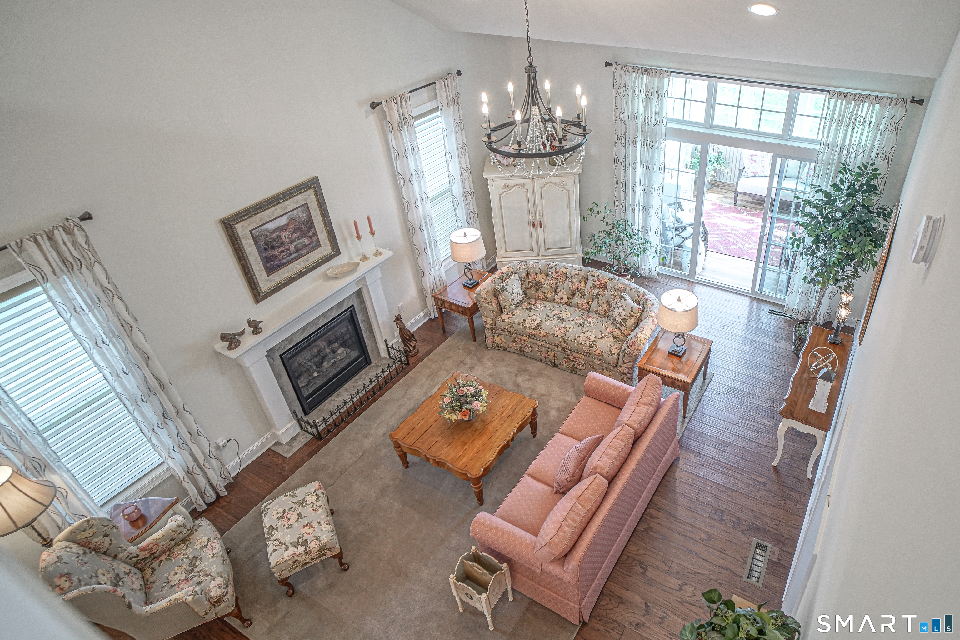 28 Tamarack Court, Unit 28 Prospect, CT 06712 - Photo 8 of 40 View from the upper balcony of the family room. A great gathering spot for all to enjoy.