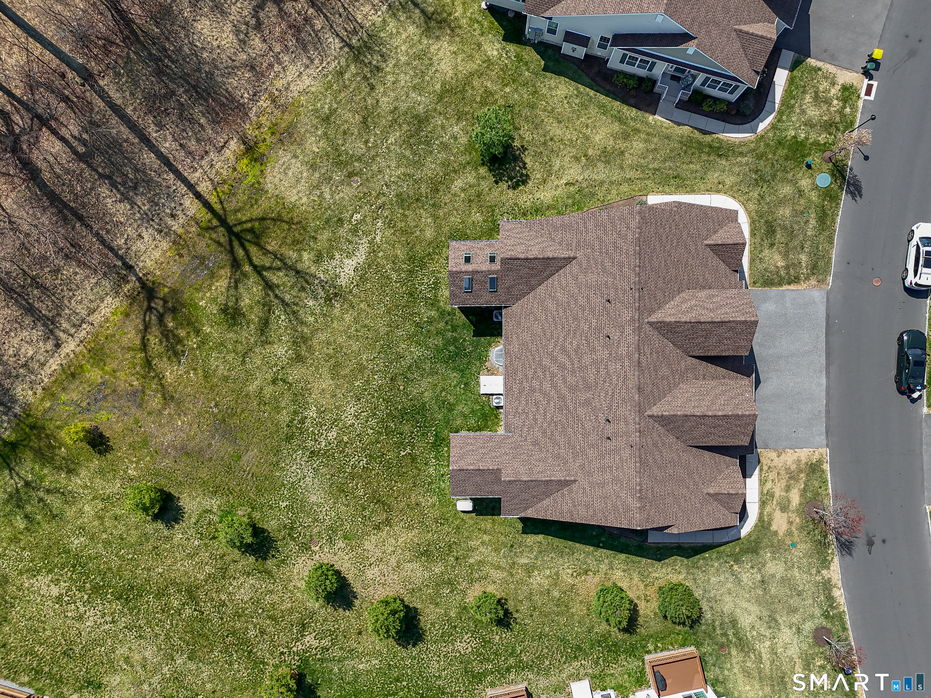 28 Tamarack Court, Unit 28 Prospect, CT 06712 - Photo 32 of 40 Aerial view of the back yard