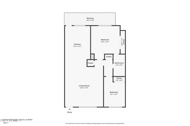 $1,149 | 3313 West Harmont Drive, Unit 3, Phoenix, AZ 85051
