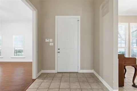 a view of an entryway door