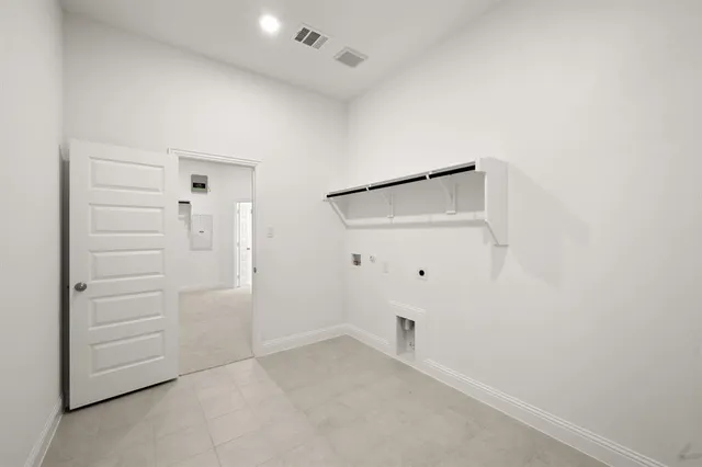 a view of a garden and mountains