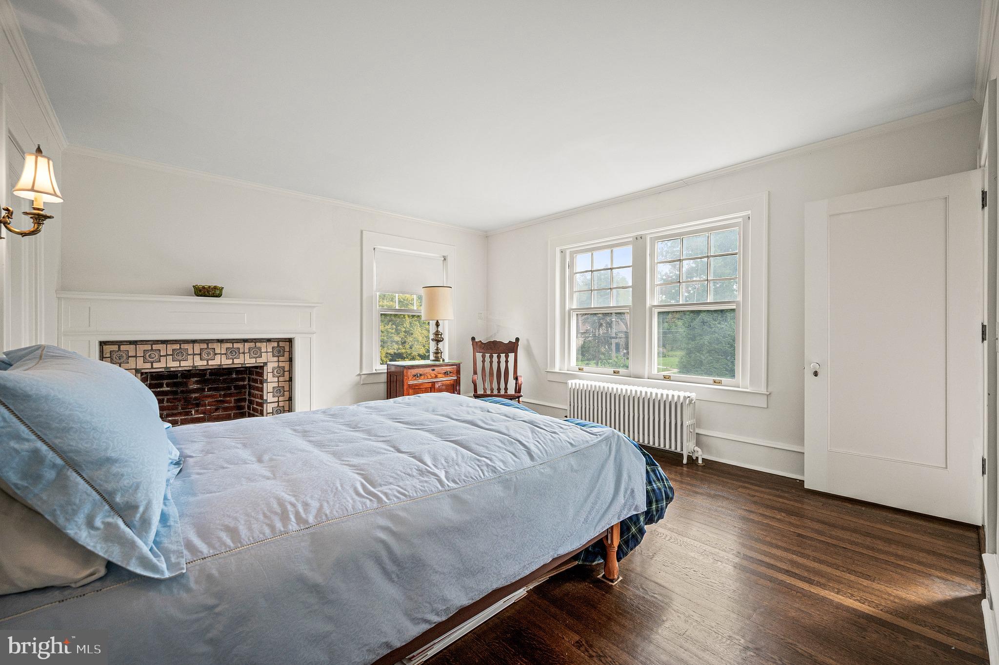 400 South Chester Road Swarthmore, PA 19081 - Photo 33 of 66 3rd bedroom with fireplace.