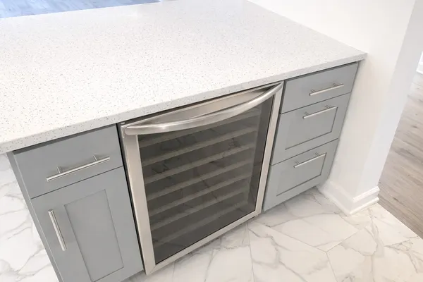 a close view of walk in closet