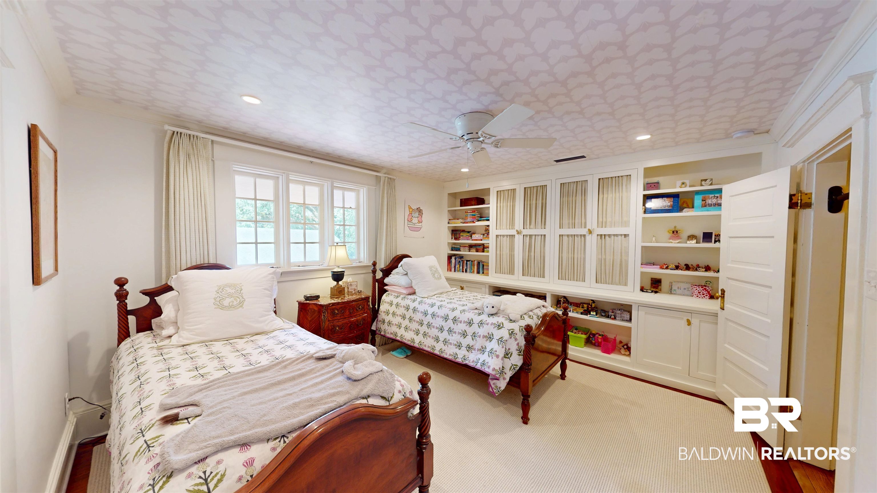 211 Lanier Avenue Mobile, AL 36607 - Photo 46 of 73 Bedroom with crown molding, recessed lighting, and ceiling fan