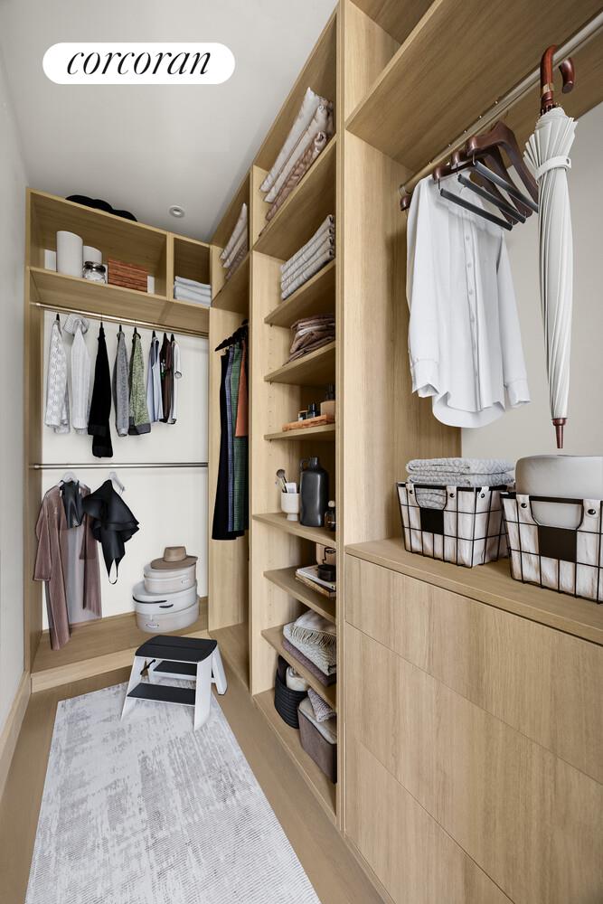 259 Halsey Street, Unit 3R Brooklyn, NY 11216 - Photo 7 of 10 a view of walk in closet with clothes and shoes