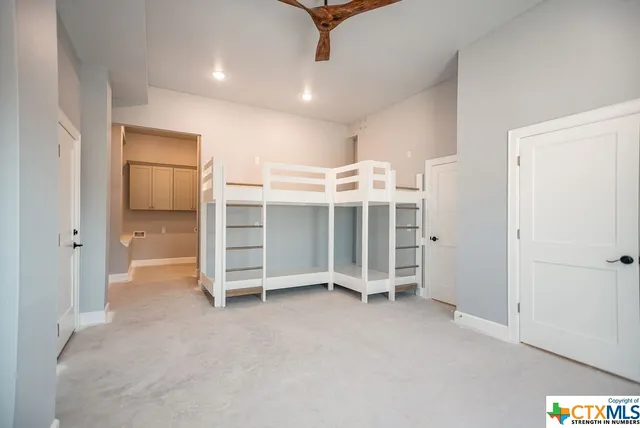 a close view of closet