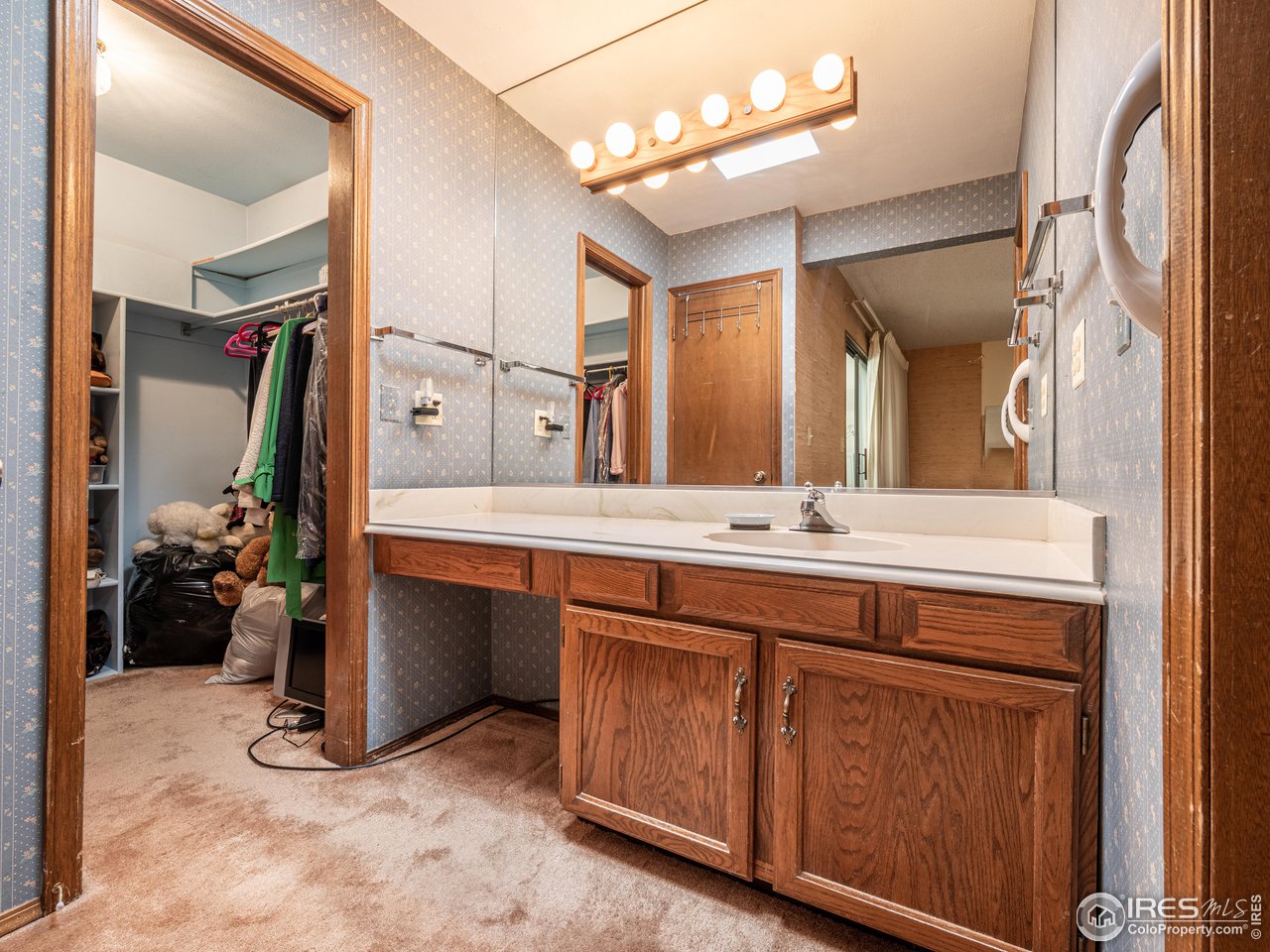 314 Eagle Court Longmont, CO 80504 - Photo 26 of 40 a bathroom with a sink double vanity and a mirror