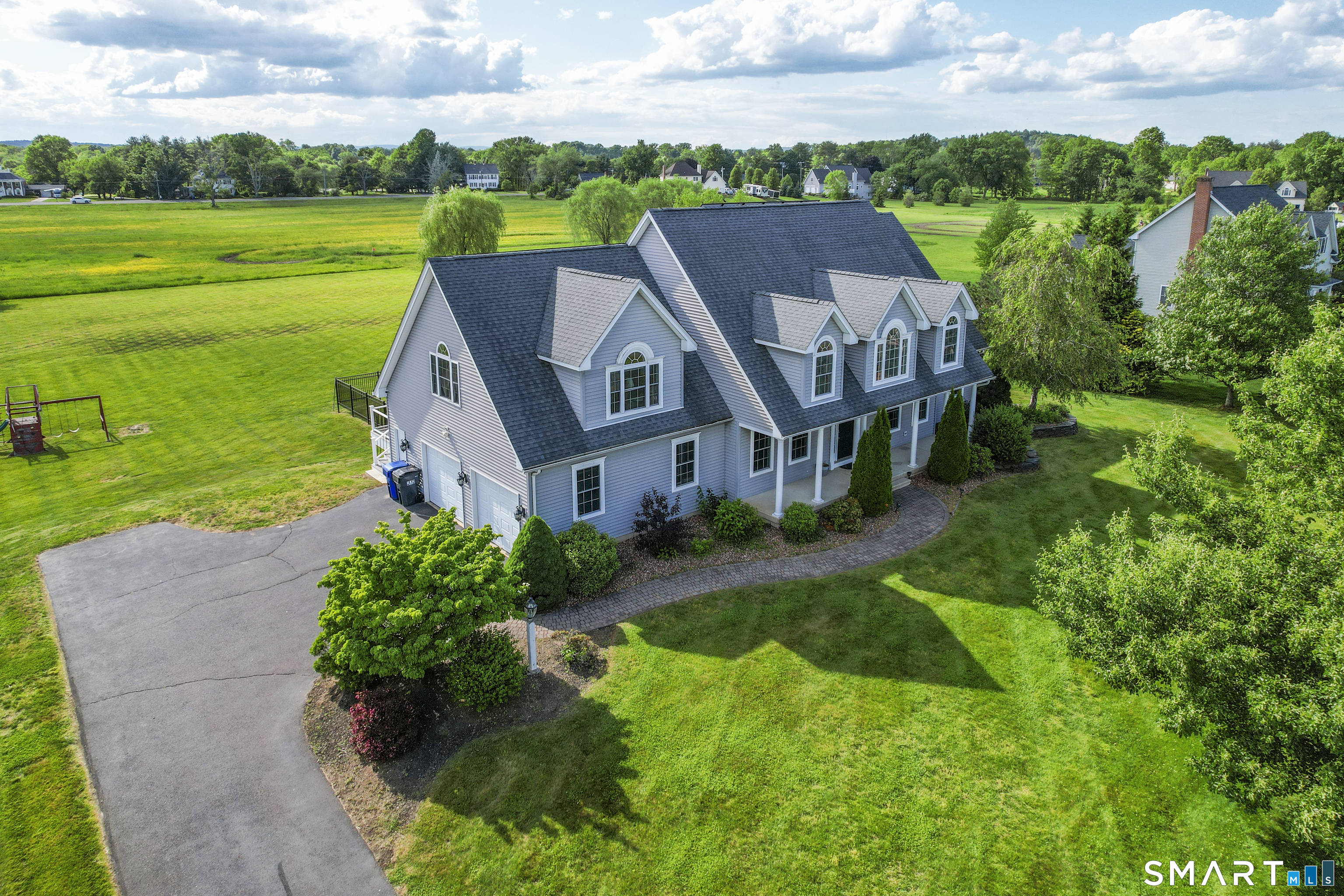 44 Farmstead Lane Suffield, CT 06078 - Photo 37 of 39 an aerial view of a house with big yard