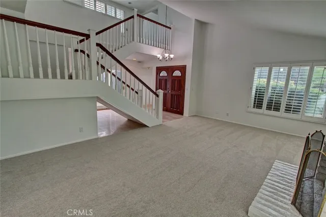 a view of an entryway with a window