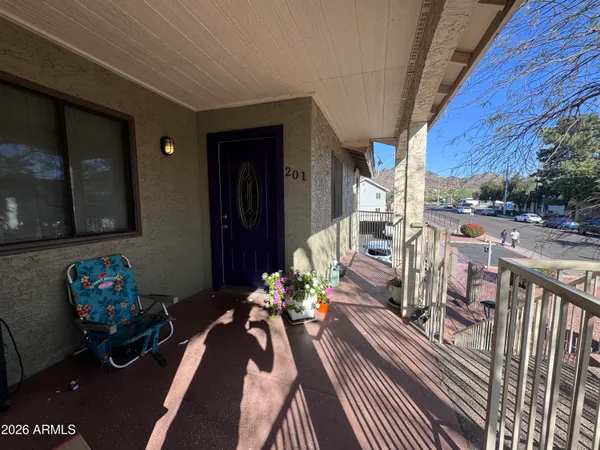 a view of a entryway door of the house