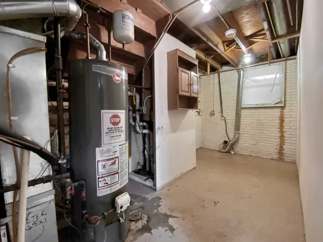 a view of water heater room
