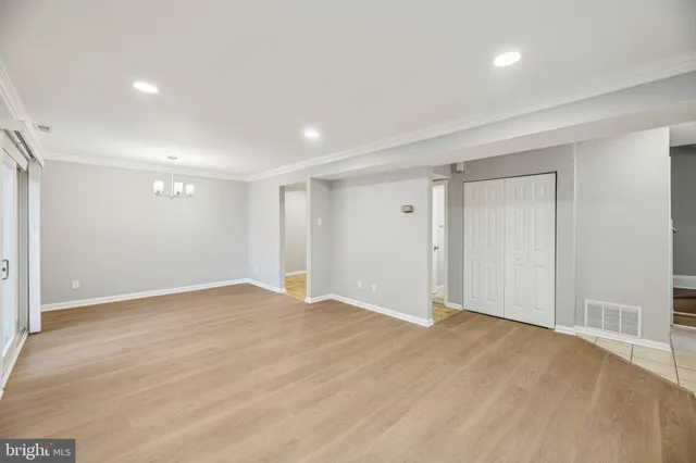 a view of an empty room