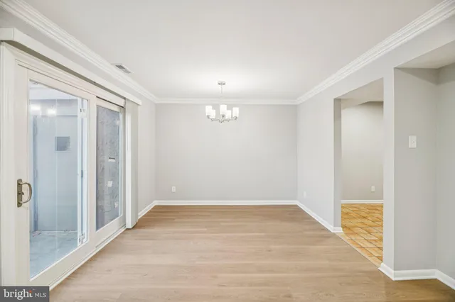 a view of an empty room