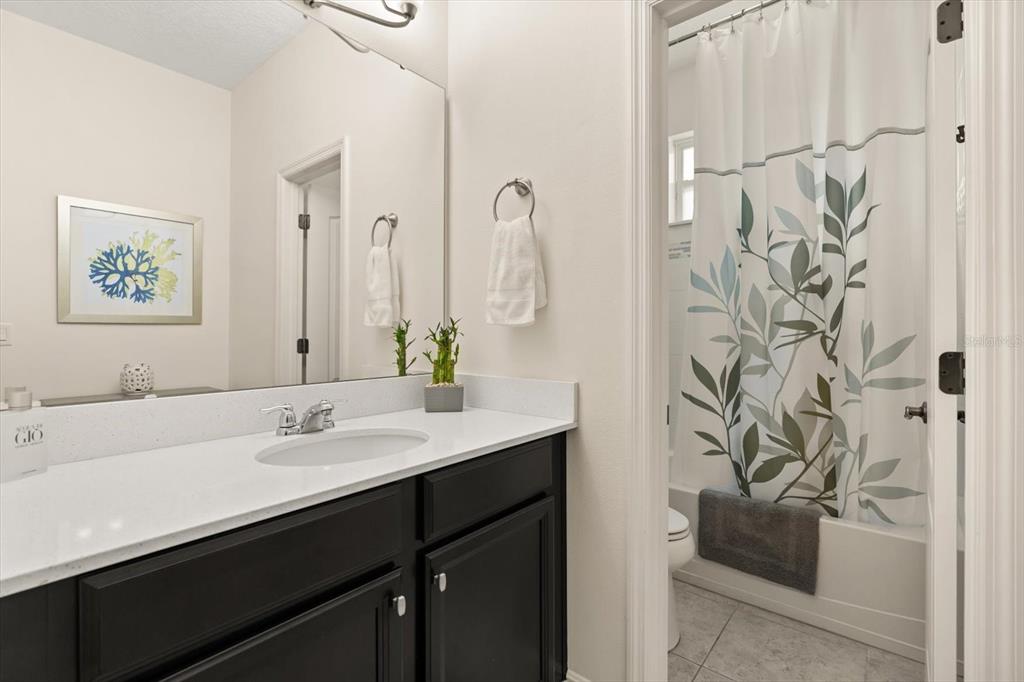 2709 Tree Meadow Loop Apopka, FL 32712 - Photo 16 of 31 a bathroom with a sink and a mirror