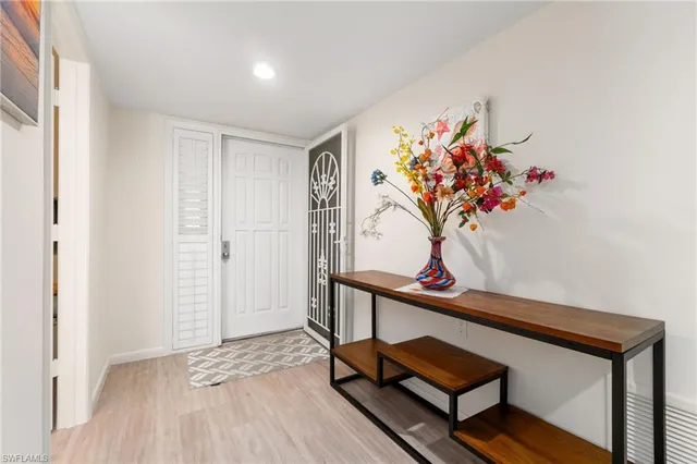 a view of a hallway with toys