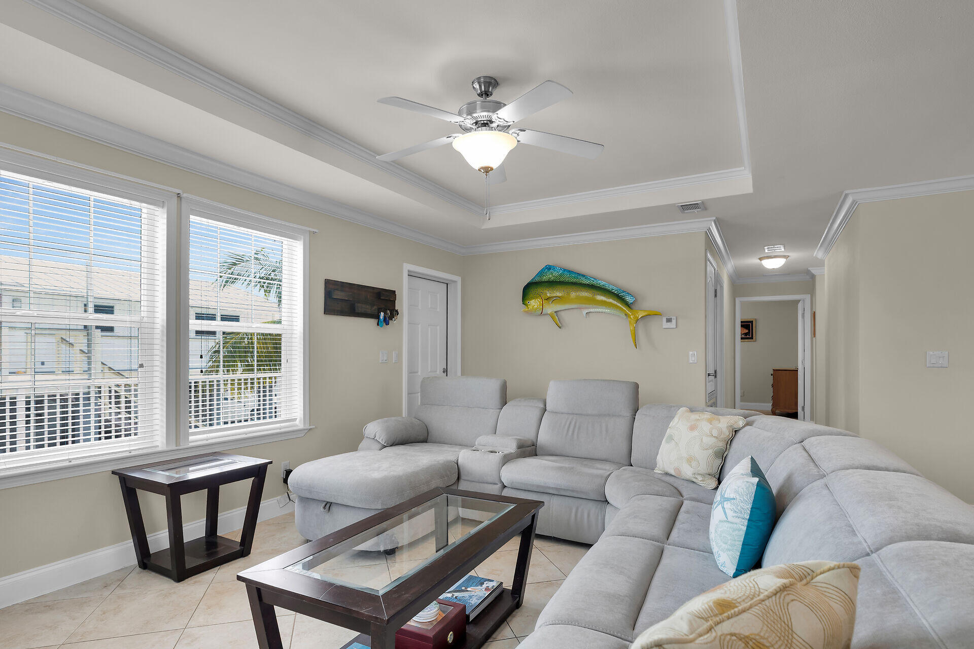 437 Pirates Road Summerland Key, FL 33042 - Photo 13 of 39 a living room with furniture and a large window