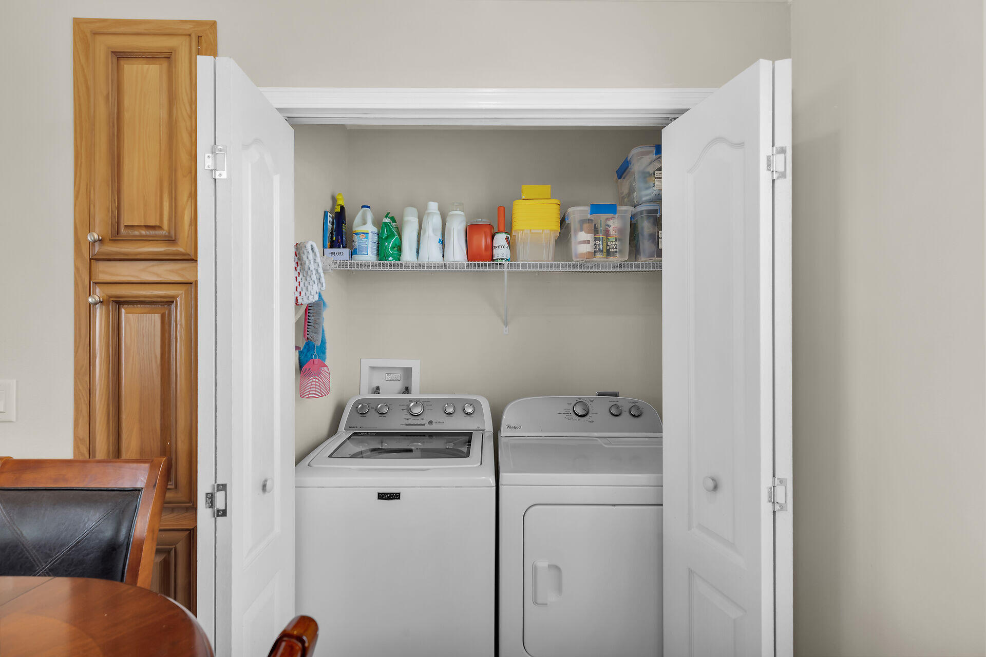 437 Pirates Road Summerland Key, FL 33042 - Photo 30 of 39 a utility room with closet dryer and washer