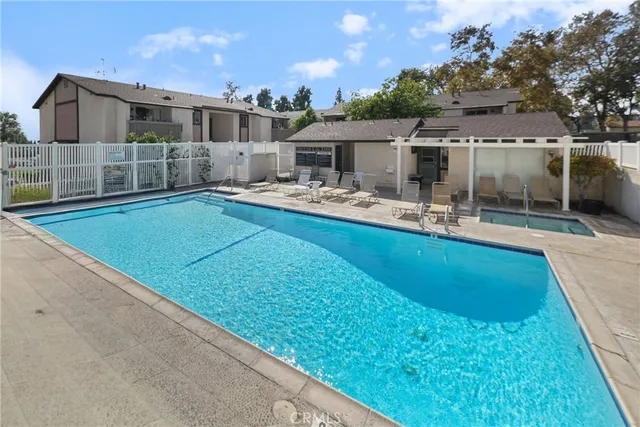 a view of a backyard with a patio