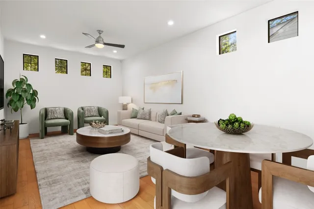 a kitchen with stainless steel appliances granite countertop a sink a counter space and cabinets