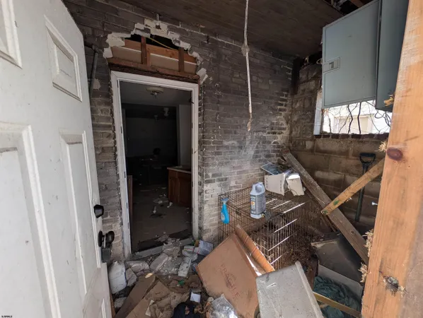 a view of storage and utility room